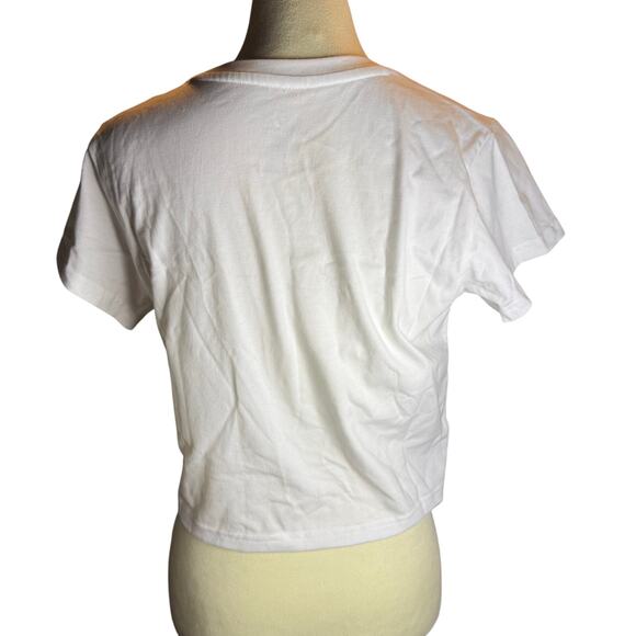 Converse Spray Paint Skull Graphic Boxy Cropped Tee, Women's Size Large, NWOT - Picture 9 of 9